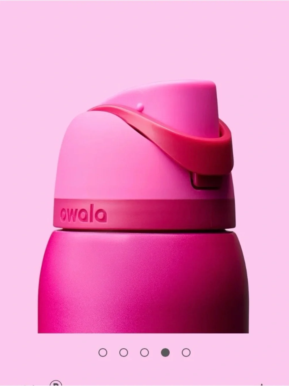 Owala.32.0z Insulated Leak-Proof Water Bottle with Built-In Straw — Magenta Pink